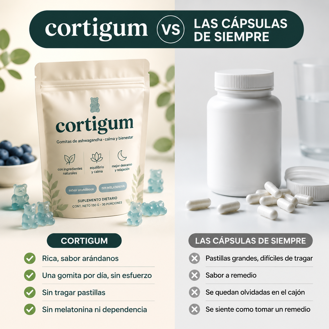 Cortigum - Gomitas para bajar el cortisol